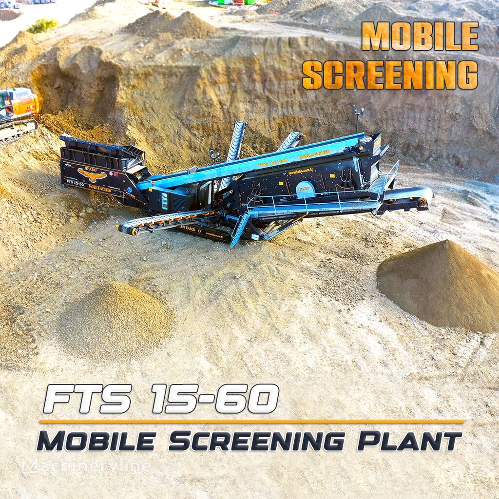 нова мобилна трошачка Fabo  FTS 15-60 MOBILE SCREENING PLANT 500-600 TPH | Ready in Stock