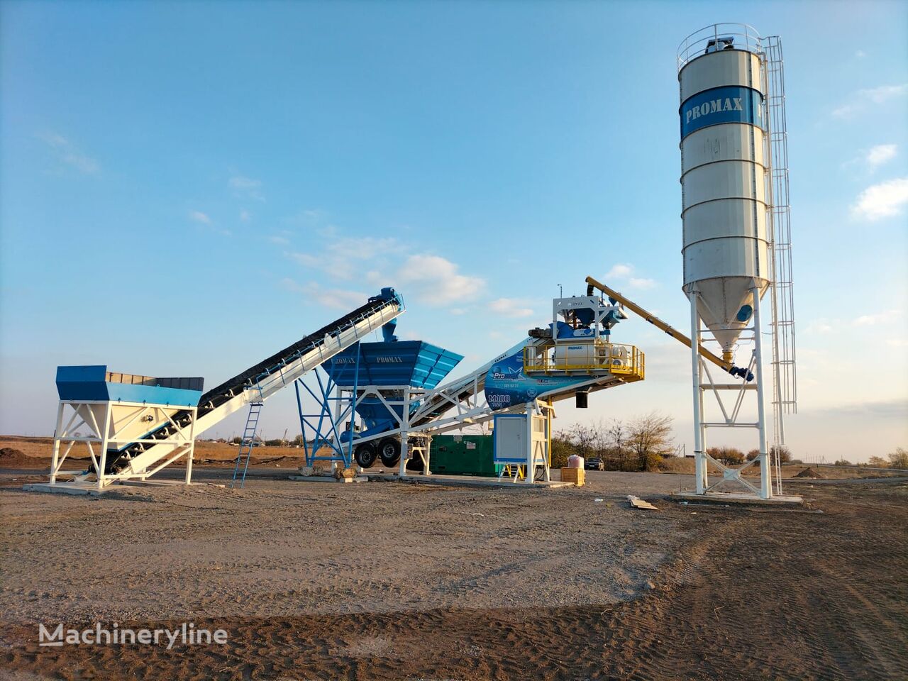 нов бетонов възел Promax PROMAX PLANTA DE HORMIGÓN MÓVIL M100-TWN (100m3/h)