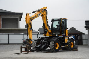 колесен багер JCB HYDRADIG 110W / 2016 r / 3715 mth / 3 łyżki + widły / Świeżo spr